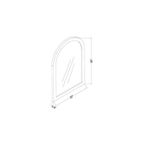 Load image into Gallery viewer, Gia Arched Raffia Frame Mirror