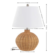 Load image into Gallery viewer, JUANA RATTAN TABLE LAMP