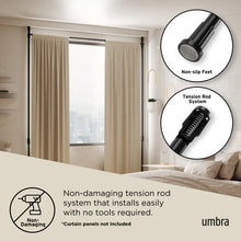 Load image into Gallery viewer, Anywhere Tension Curtain Rod & Room Divider