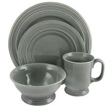 Load image into Gallery viewer, Gibson Elite Barberware 16pc Dinnerware Set, Gray