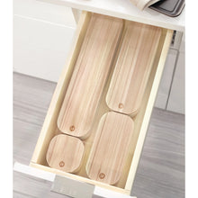 Load image into Gallery viewer, Compact Storage Bin With Wood Lid