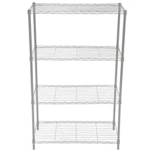 Load image into Gallery viewer, 4 TIER WIDE STEEL WIRE SHELF
