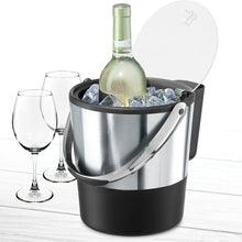 Load image into Gallery viewer, Stainless Steel Ice Bucket with Acrylic Lid and Scoop