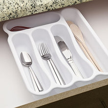 Load image into Gallery viewer, Sterilite 5 Compartment Cutlery Tray