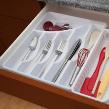 Load image into Gallery viewer, Sterilite 6 Compartment Cutlery Tray