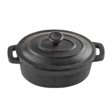Load image into Gallery viewer, Seasoned Cast Iron Mini Casserole Server with handles