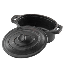 Load image into Gallery viewer, Seasoned Cast Iron Mini Casserole Server with handles