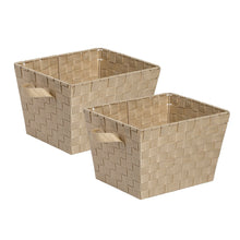Load image into Gallery viewer, Woven Storage Basket - Set of 2