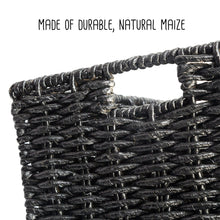 Load image into Gallery viewer, Black Rectangle Maize Baskets