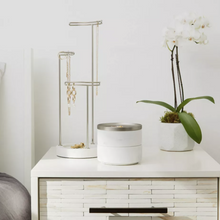 Load image into Gallery viewer, Tesora Jewellery Box, White-Nickel