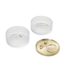 Load image into Gallery viewer, Tesora Jewellery Box, Glass-Brass
