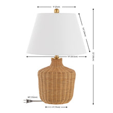 Load image into Gallery viewer, Saolia Rattan Table Lamp