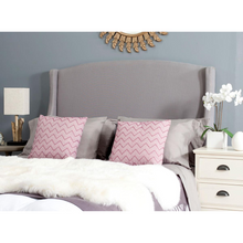 Load image into Gallery viewer, Austin Light Grey Winged Queen Headboard
