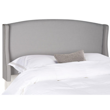 Load image into Gallery viewer, Austin Light Grey Winged Queen Headboard