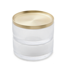 Load image into Gallery viewer, Tesora Jewellery Box, Glass-Brass