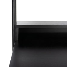 Load image into Gallery viewer, Pamella 2 Shelf Leaning Desk - Black