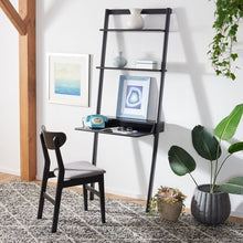 Load image into Gallery viewer, Pamella 2 Shelf Leaning Desk - Black
