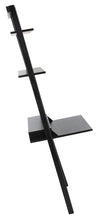 Load image into Gallery viewer, Pamella 2 Shelf Leaning Desk - Black