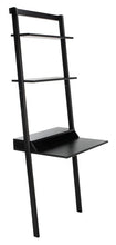 Load image into Gallery viewer, Pamella 2 Shelf Leaning Desk - Black
