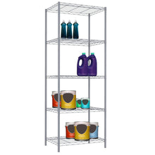 Load image into Gallery viewer, 5 Tier Wide Steel Wire Shelf