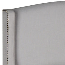 Load image into Gallery viewer, Austin Light Grey Winged Queen Headboard