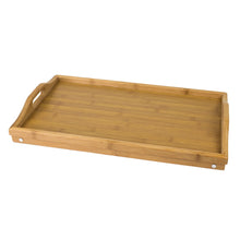 Load image into Gallery viewer, Bamboo Multipurpose Folding Bed Tray