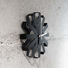 Load image into Gallery viewer, Ribbon Wall Clock- Black