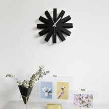 Load image into Gallery viewer, Ribbon Wall Clock- Black