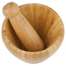 Load image into Gallery viewer, Bamboo Mortar and Pestle