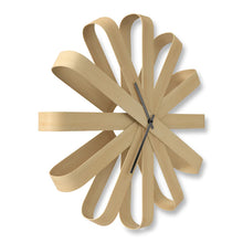 Load image into Gallery viewer, Ribbonwood Wall Clock - Natural