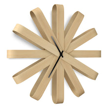 Load image into Gallery viewer, Ribbonwood Wall Clock - Natural