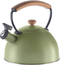 Load image into Gallery viewer, 2.5 Liter Whistling Tea Kettle - Green
