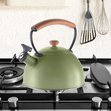 Load image into Gallery viewer, 2.5 Liter Whistling Tea Kettle - Green
