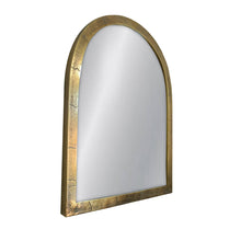 Load image into Gallery viewer, Antique Textured Arched Metal Frame Mirror
