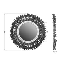 Load image into Gallery viewer, Hapsala And Rattan Mirror 33&quot;
