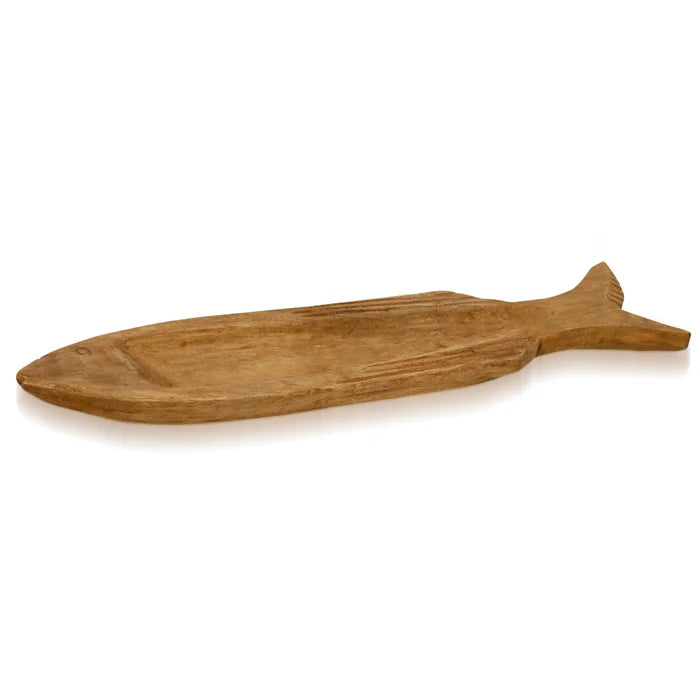 CARVED FISH WOODEN TRAY II