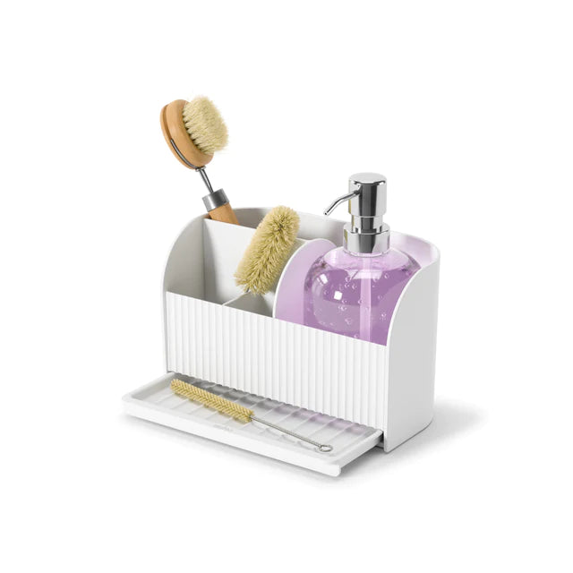 SLING SINK CADDY WITH SOAP PUMP