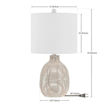 Load image into Gallery viewer, OROYA RATTAN TABLE LAMP
