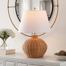 Load image into Gallery viewer, JUANA RATTAN TABLE LAMP
