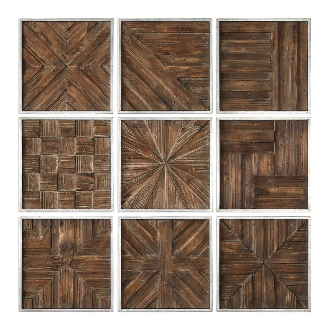 Bryndle Squares Wood Wall Decor, Set of 3
