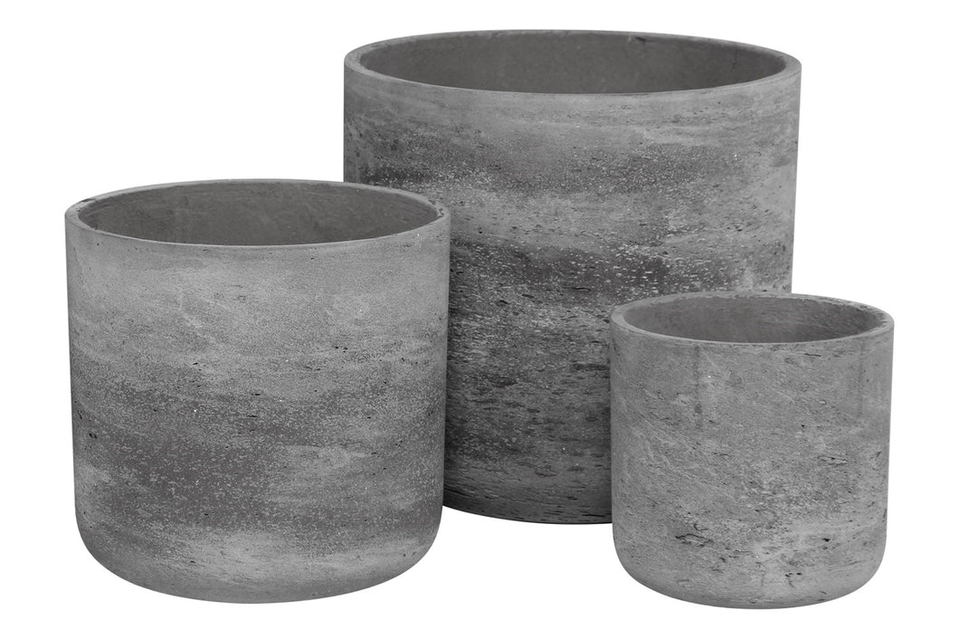 CEMENT PLANTERS - ANTHRACITE WASH