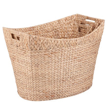 Load image into Gallery viewer, Water Hyacinth Tall Basket with Handles
