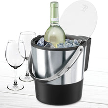 Load image into Gallery viewer, Stainless Steel Ice Bucket with Acrylic Lid and Scoop
