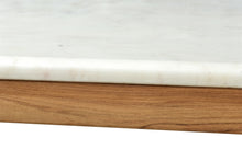 Load image into Gallery viewer, TEAK &amp; MARBLE DINING TABLE- BLANCO
