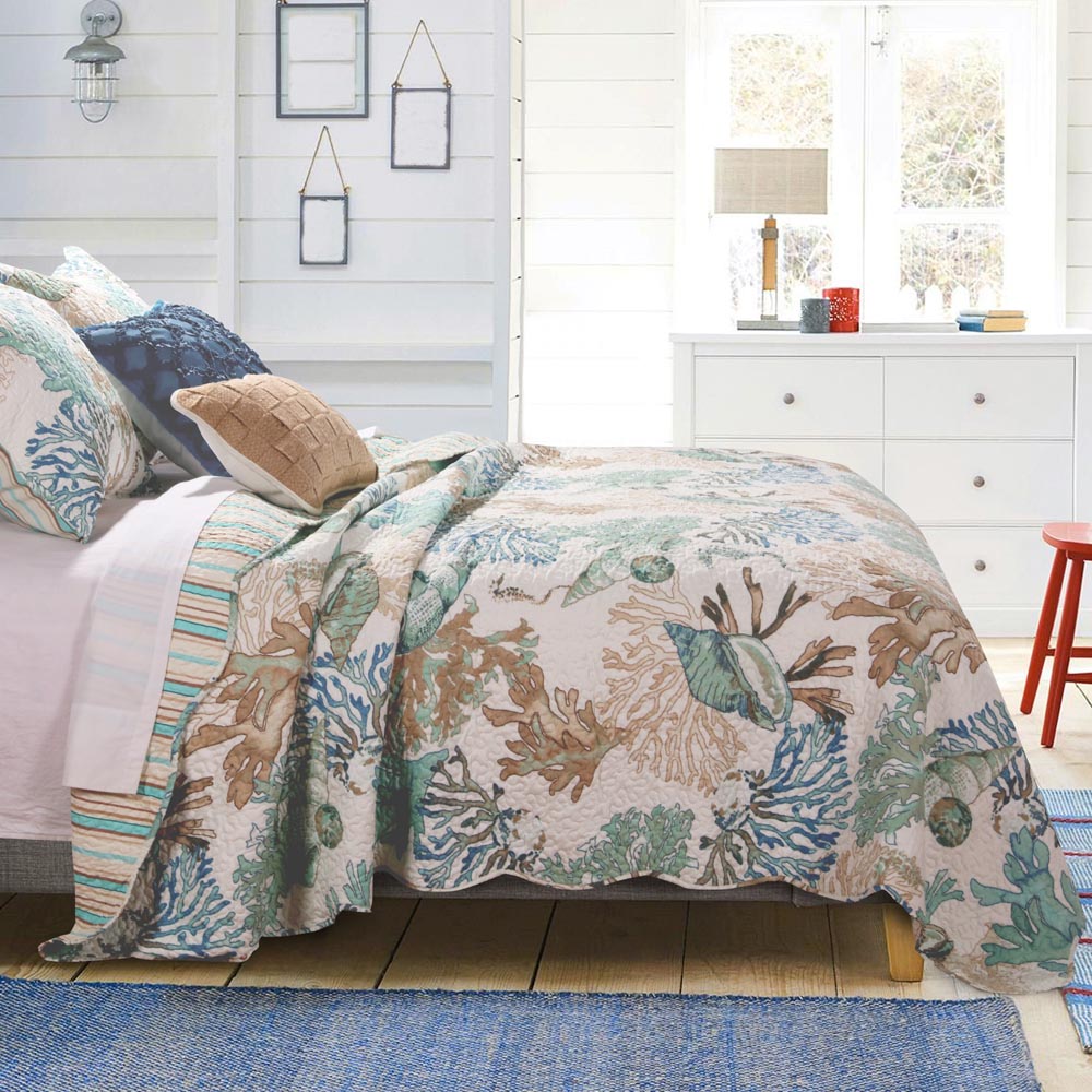 Atlantis Jade Quilt Set