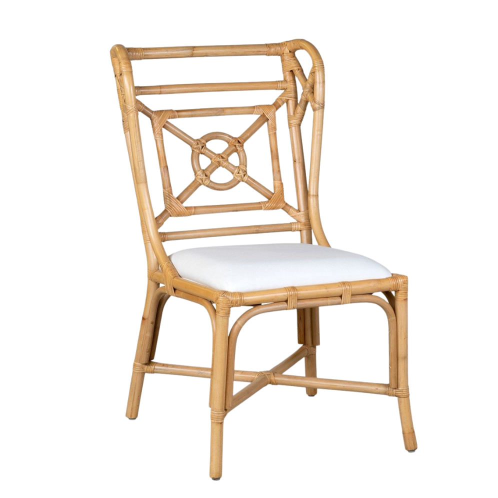 Evie Wingback Rattan Side Chair