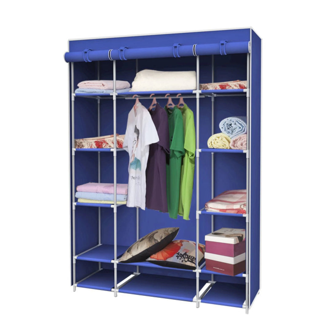 FREE-STANDING WIDE STORAGE CLOSET WITH SHELVING