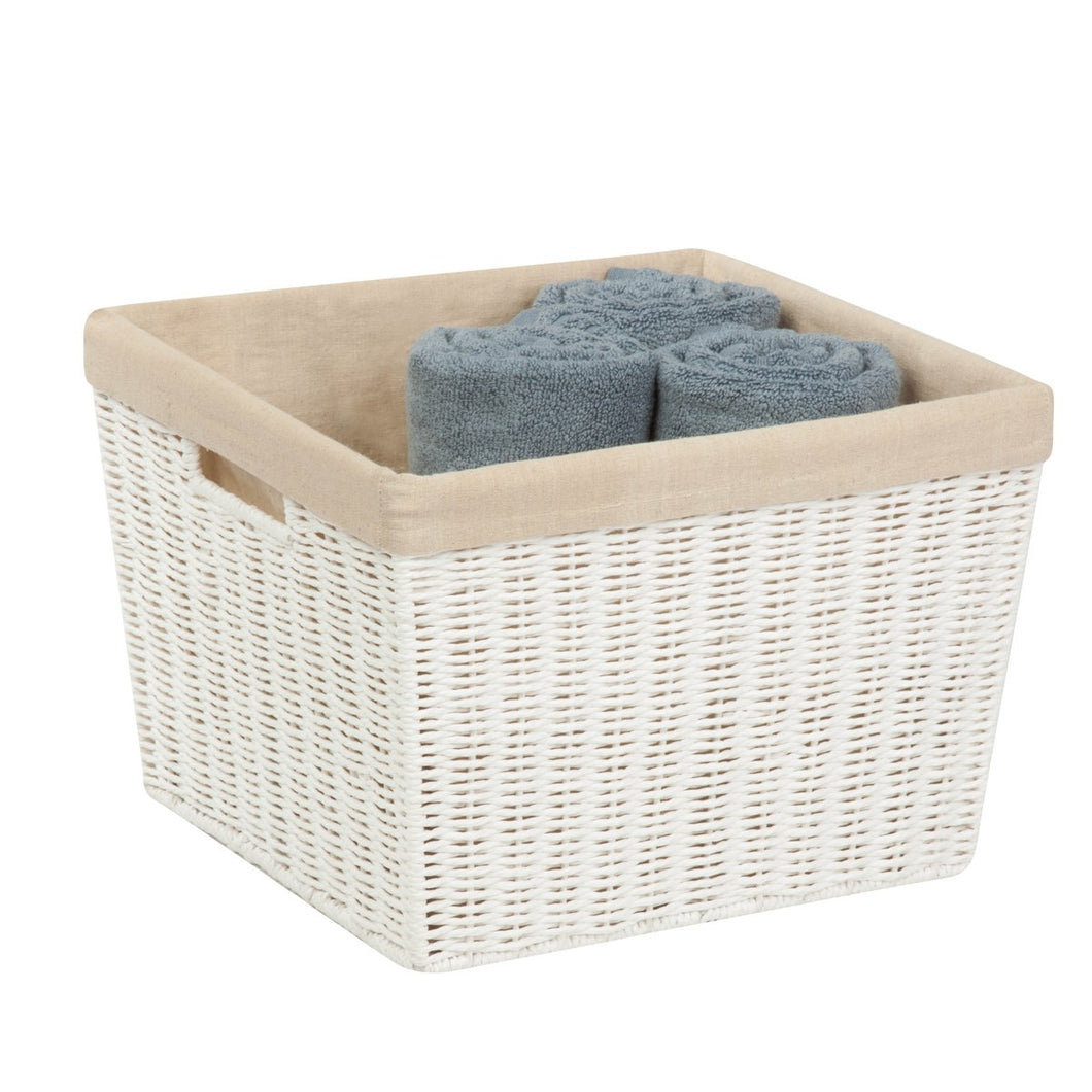 Large Paper Rope Storage Basket with Liner