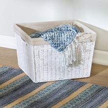 Load image into Gallery viewer, Large Paper Rope Storage Basket with Liner

