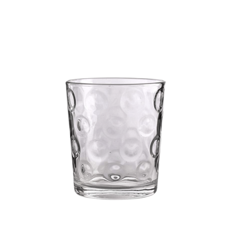 Double Circle 12.5 oz Double Old Fashioned Glass, Set of 4